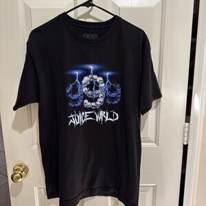 Juice World 999 Club Lightning Vanity Skull T-Shirt Men Large Double Sided Fade